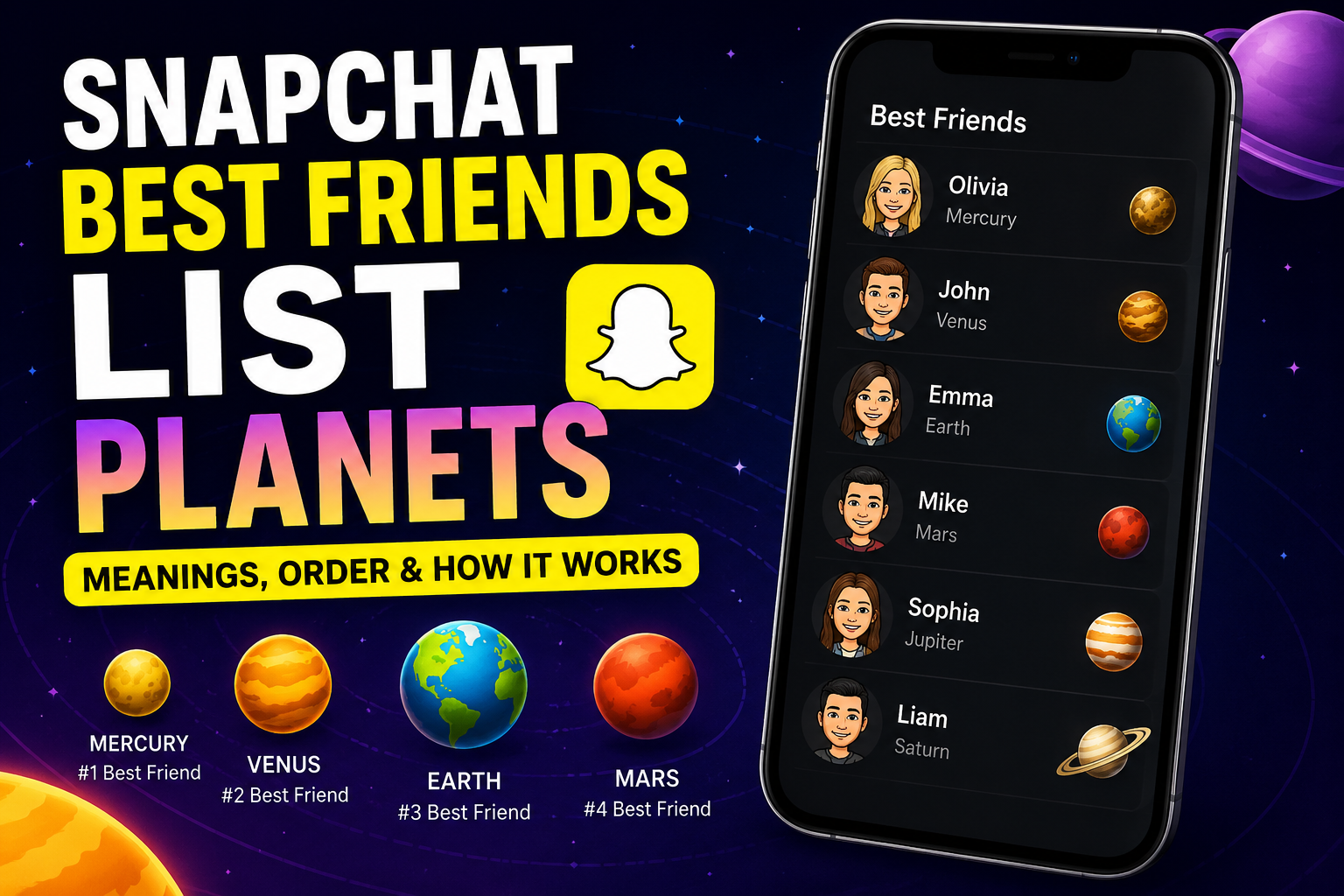 Why Your Snapchat Best Friends List Planets Are Secretly Telling the Truth About Your Friendships