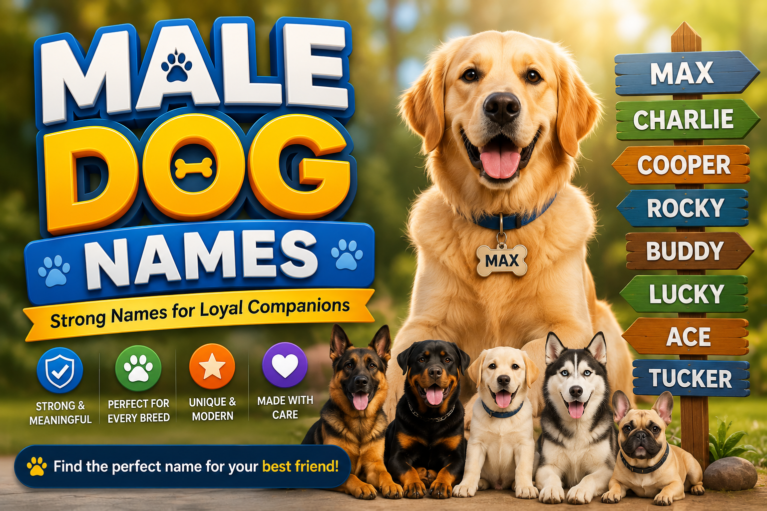 Beyond Rex and Max: Choosing Male Dog Names That Actually Stick