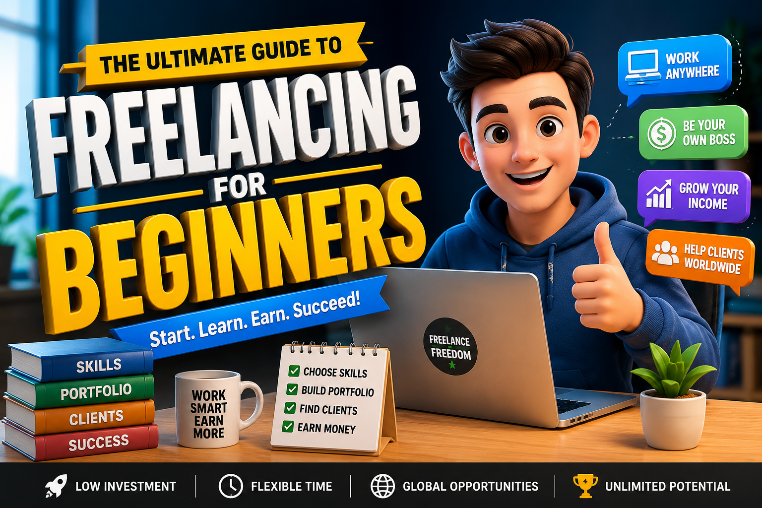 Freelancing for Beginners: The Unfiltered Path from Overwhelmed Newbie to Confident Earner