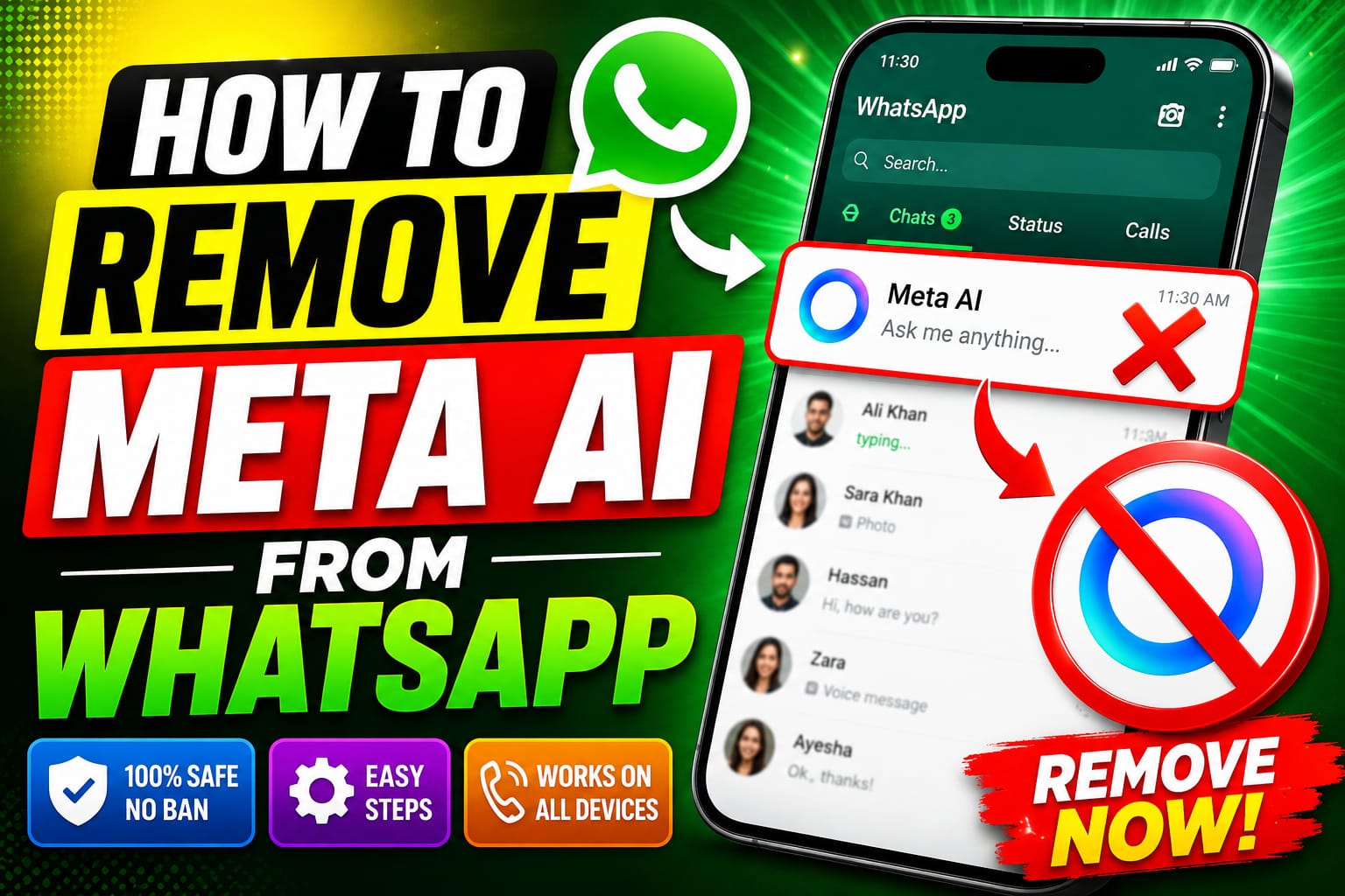 how to remove meta ai from whatsapp