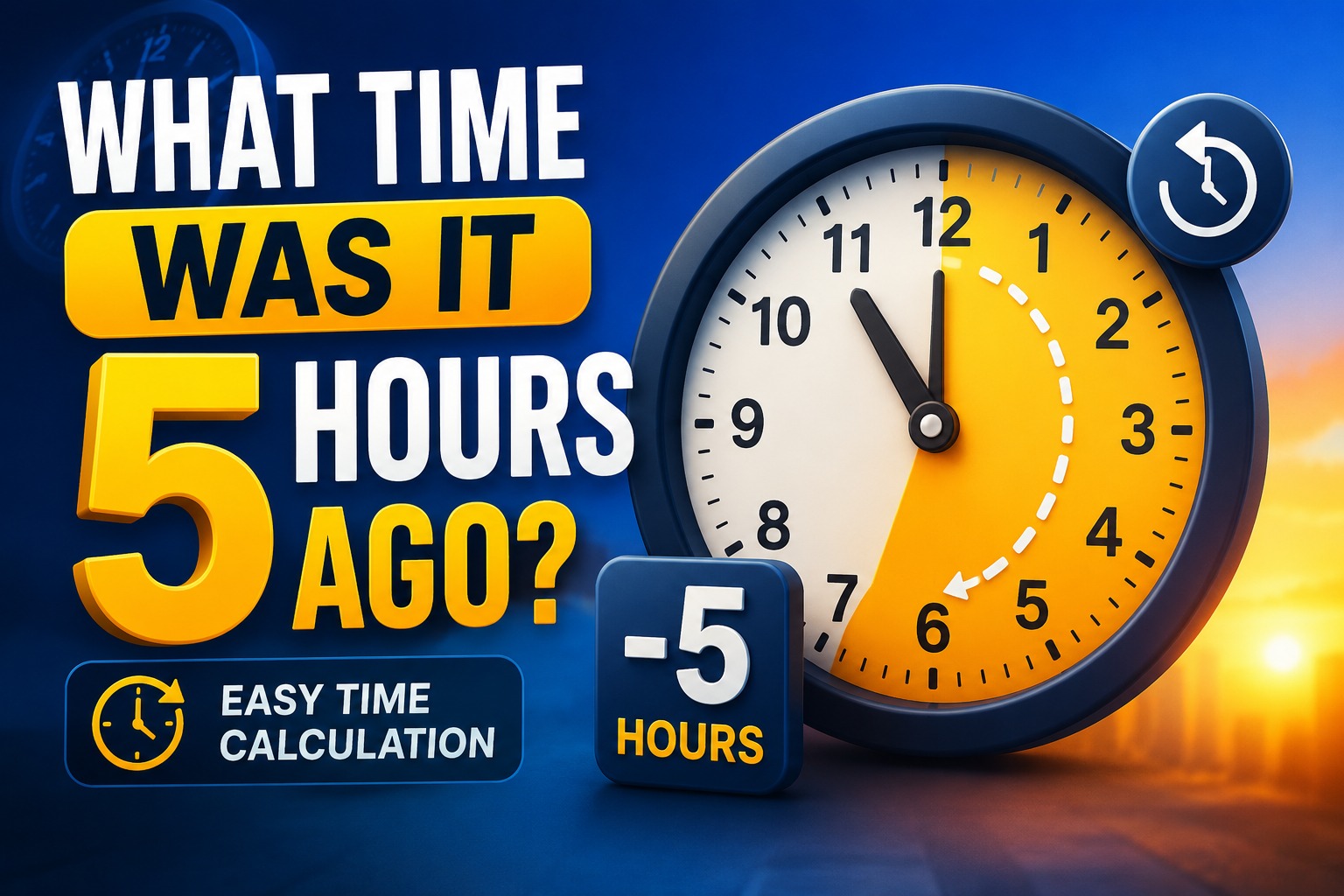 Discover the Time: 5 Hours Back from Now