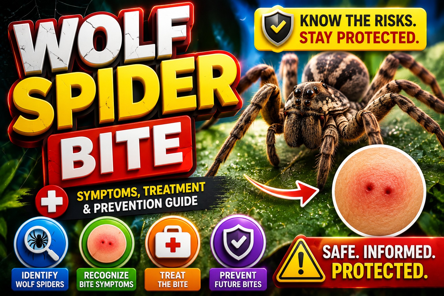 8 Tips for Avoiding Wolf Spider Bites Outdoors