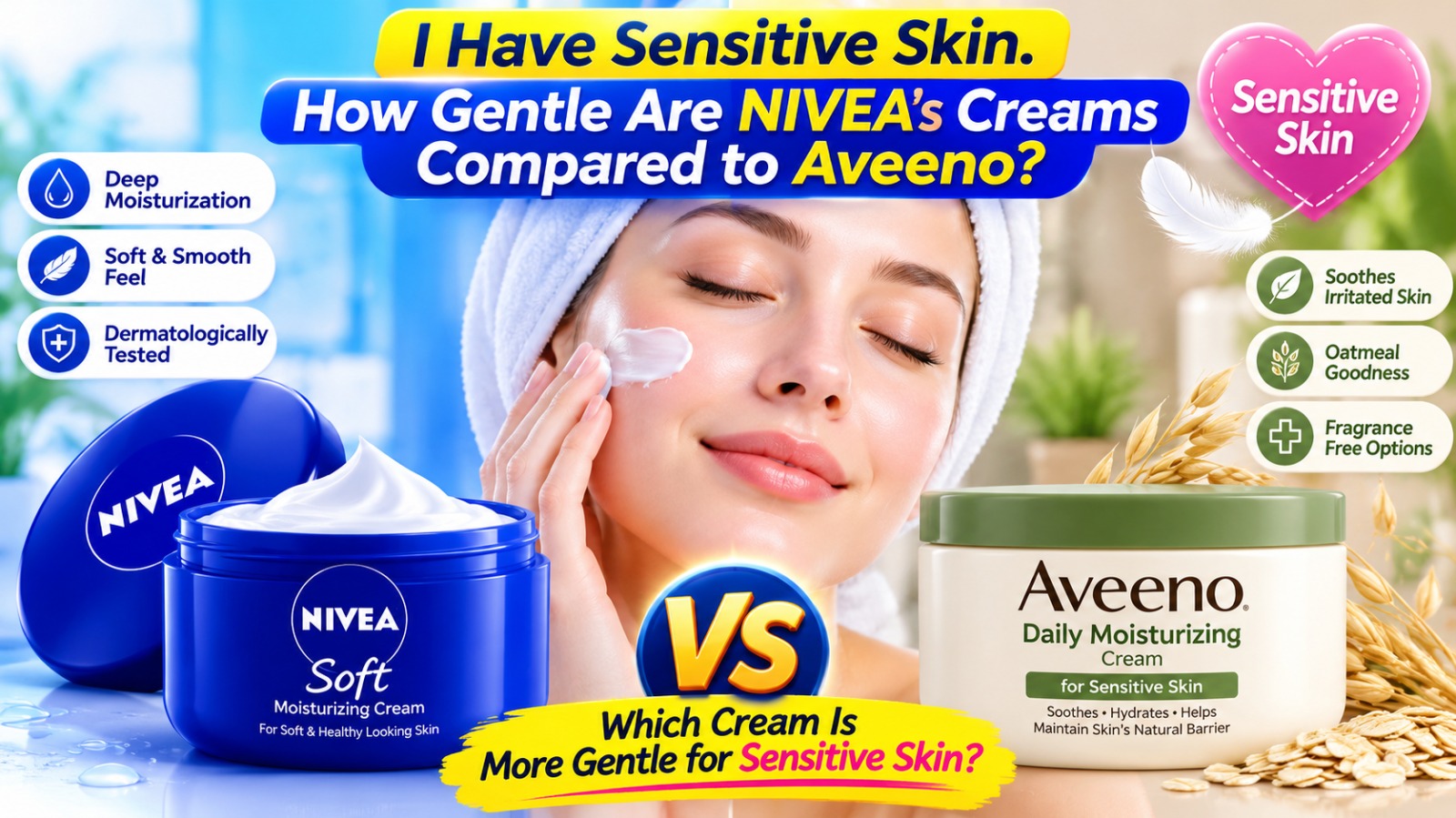 6 Key Differences Between Nivea and Aveeno Creams