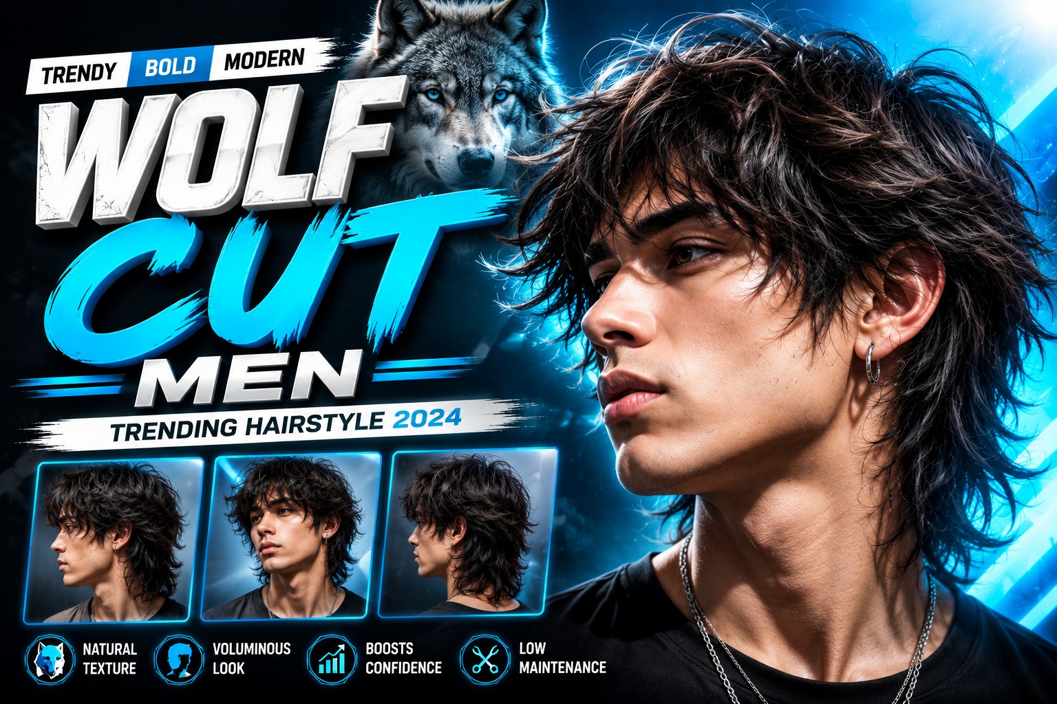 Wolf Cut Men Are Quietly Taking Over Barber Chairs—and It’s Not Just Another Trend