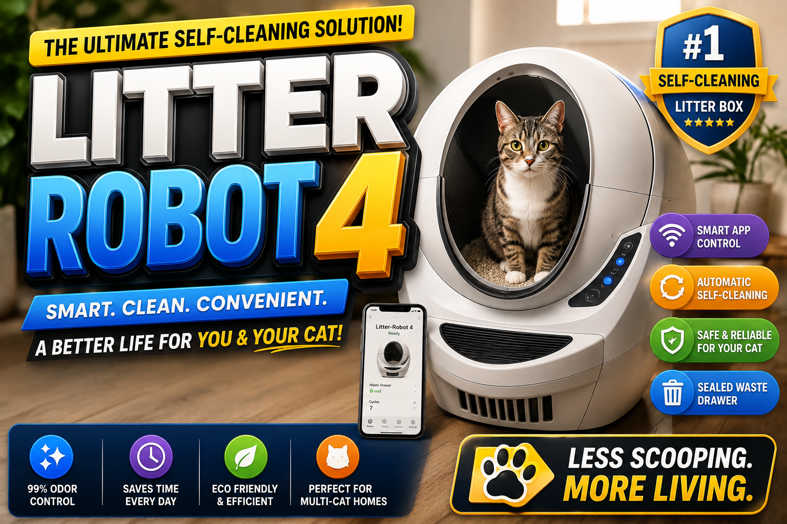 Why the Litter Robot 4 Actually Delivers on the “Never Scoop Again” Promise